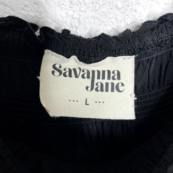 SOLD ON EBAY Savanna Jane Black Boho Dress Size L - Picture 5 of 7